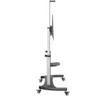 Soporte Móvil de TV - Carrito de TV de Servicio Pesado para Pantallas de 60 a 100 Pulgadas - 100kg - Soporte Universal Rodante de Piso con Altura Ajustable - con Ruedas - para Televisor (STNDMTV100)