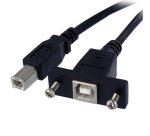StarTech.com Câble USB 30 cm monté sur panneau B vers B - F/M