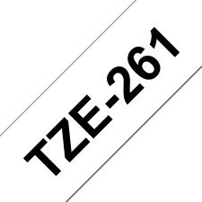 Ruban pour PTOUCH laminé Noir/Blanc 36mmx8m TZE261