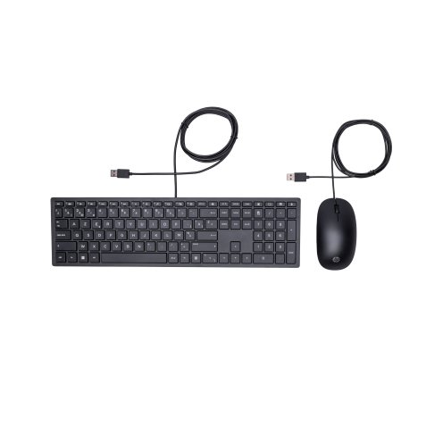 HP Pavilion Wired Keyboard and Mouse 400 clavier Souris incluse Bureau USB AZERTY Belge Noir