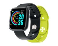 Nilox NXSWTRAILBANDYL Relojes inteligentes y deportivos 3,66 cm (1.44") Digital 240 x 240 Pixeles Pantalla táctil Negro