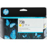 HP Cartouche d’encre DesignJet 738, jaune, 130 ml
