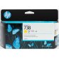 HP Cartouche d’encre DesignJet 738, jaune, 130 ml
