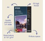 Epson Carta opaca A4 167 g/m2, 50 fogli