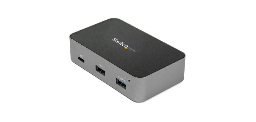 StarTech.com Hub USB-C à 4 ports - USB 3.2 Gen 2 (10Gbps) - 3 ports USB-A et 1 port USB-C - Adaptateur d'Alimentation inclu