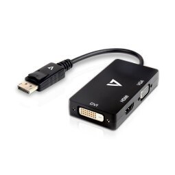 V7 Adaptador DisplayPort (m) a VGA, HDMI o DVI (h)