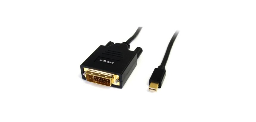 StarTech.com 6ft (1.8m) Mini DisplayPort to DVI Cable - Mini DP to DVI Adapter Cable - 1080p Video - Passive mDP to DVI-D Single Link, mDP or Thunderbolt 1/2 Mac/PC to DVI Monitor/Display
