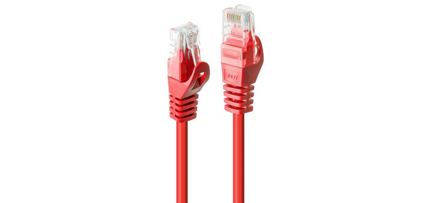 Lindy Câble réseau Rouge Cat.6 U/UTP, 5m