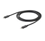 StarTech.com Câble USB-C de 2m, USB 5Gbps, 60W (3A) Power Delivery, 4K 60Hz DP Alt Mode, Gaine TPE - Compatible Thunderbolt