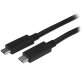 StarTech.com USB-C Kabel mit Power Delivery (3A) - St/St - 2m - USB 3.0 - Zertifiziert