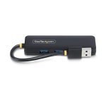 StarTech.com Hub USB-A 4 Ports, 5Gbps, Alimenté par Bus, Mini Hub USB de Voyage, Splitter USB 3.0 Multiport, Hub USB Portable, Protection Contre les Surintensités (OCP)
