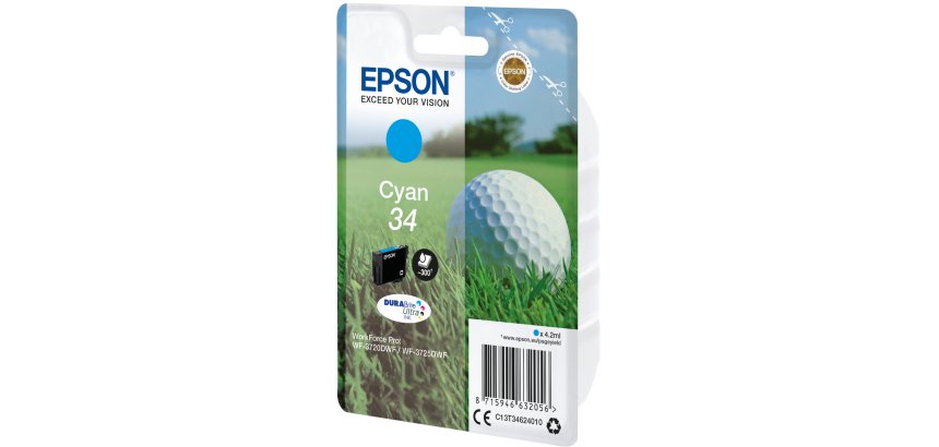 Epson Golf ball 34 DURABrite Ultra Single Cyan Ink