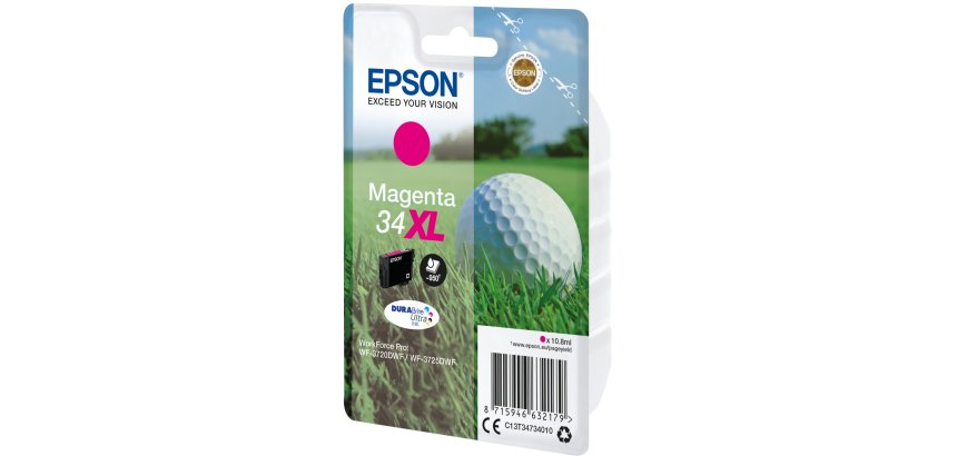 Epson Golf ball 34XL DURABrite Ultra Single Magenta Ink