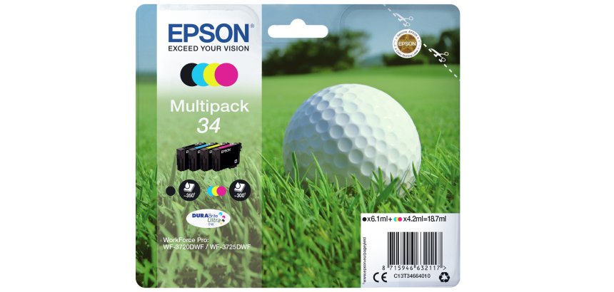 Epson Golf ball 34 DURABrite Ultra Multipack 4-colours Ink