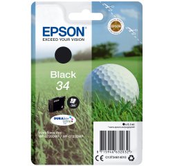 Epson Golf ball Singlepack Black 34 DURABrite Ultra Ink