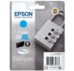 Epson Padlock Singlepack Cyan 35XL DURABrite Ultra Ink
