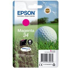 Epson Golf ball Singlepack Magenta 34 DURABrite Ultra Ink