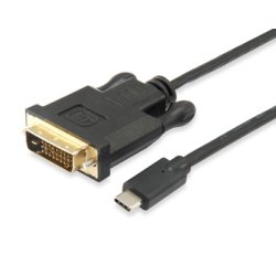 Equip Cable USB-C a DVI-D Dual Link, M/M, 1,8 m
