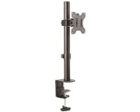 StarTech.com Soporte de Escritorio para Monitor hasta 8kg con Montaje VESA - con Mástil de Servicio Pesado - Ergonómico y Altura Ajustable - Montaje en Escritorio mediante Abrazadera/Ojal