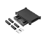 Soporte ergonómico StarTech.com de altura ajustable con columnas apilables