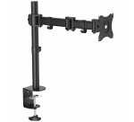 StarTech.com Soporte VESA de Sobremesa para 1 Monitor - Base para Pantallas VESA de hasta 34" con Mástil Articulado - Altura Ajustable - de Montaje mediante Abrazadera/ Ojal - Negro