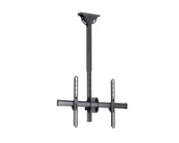 StarTech.com Support TV au Plafond - Support Universel pour Écran Unique avec Mât Court Télescopique Réglable - Inclinable/Pivotant - Support VESA pour Écrans 32"-75"