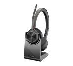 HP Poly Auriculares VOYAGER 4320-M certificados para Microsoft Teams con base de carga