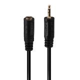 Lindy 35698 cable de audio 0,2 m 2,5mm 3,5mm Negro