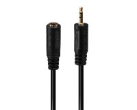 Lindy 35698 cable de audio 0,2 m 2,5mm 3,5mm Negro