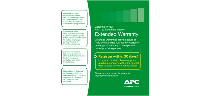 APC Warranty extension service pack, for new product purchase, 3yr, level 03