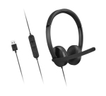Lenovo 4XD1P83425 casque Avec fil Arceau Appels/Musique USB Type-A Noir
