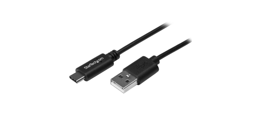 StarTech.com Câble de Charge USB-A vers USB-C de 2m, Charge et Synchronisation, 3A, USB 2.0, Certifié USB-IF - Cordon de Charge USB