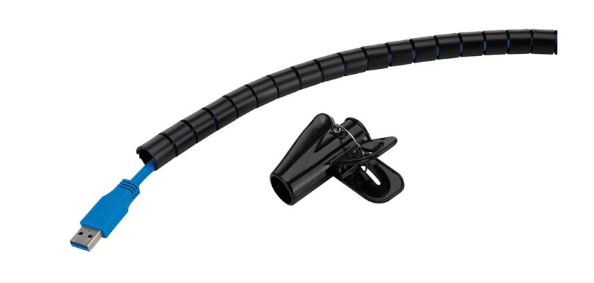 Neomounts ADS06-140BL Gaine de câble - pour 1-3 câbles - universelle