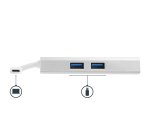 Adaptador USB-C Multifunción para Ordenadores Portátiles - con Entrega de Potencia - 4K HDMI - USB 3.0 - Blanco