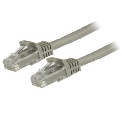StarTech.com Cordon de raccordement UTP CAT6 - 1,5 m - Sans crochet - Câble patch RJ45 - Gris