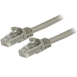 StarTech.com Cable de 1,5m Cat6 Ethernet de Red Gris - RJ45 sin Enganches - 24AWG