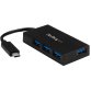 StarTech.com Hub USB C de 4 Puertos - Ladrón USB Tipo-C con 4 Puertos USB-A (USB 3.0 SuperSpeed 5Gbps) Bus USB o Autoalimentación - Hub de Carga Portátil USB-C a USB-A BC 1.2