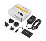 StarTech.com Concentrateur USB-C 4 Ports USB-A (USB 3.0 SuperSpeed 5Gbps) - Concentrateur de Charge Portable USB-C vers USB-A BC 1.2 avec Adaptateur Secteur