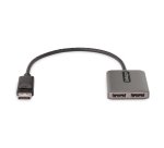 StarTech.com Hub MST DisplayPort a 2 Porte - Adattatore Multi-Monitor DP 1.4 a 2x DP 5K 60Hz - Sdoppiatore\Splitter Video DisplayPort per Doppio Monitor - Cavo Integrato lungo - Solo Windows