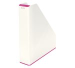 Porte-revues Dual Blanc Rose métallisé - Dimensions : H31,8 x P27,2 cm. Dos 7,3 cm