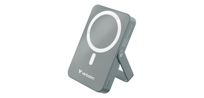 Verbatim Charge 'n' Go Magnetic Wireless Power Bank 10.000 mAh with stand