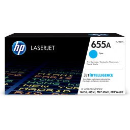 HP 655A Toner LaserJet cyan authentique