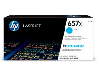 HP 657X - à rendement élevé - cyan - original - LaserJet - cartouche de toner (CF471X)