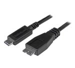 StarTech.com Câble USB-C vers Micro USB-B de 50cm, USB 10Gbps, Cordon de Données, 3A, Câble de Transfert de Données USB C vers Micro-B