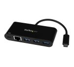 StarTech.com Adaptateur USB-C vers Gigabit Ethernet avec hub USB 3.0 à 3 ports et USB Power Delivery