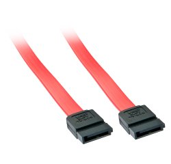 Cable de SATA 0,5 m Negro, Rojo Lindy 33324
