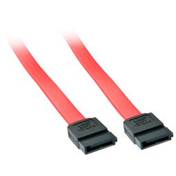 Cable de SATA 0,5 m Negro, Rojo Lindy 33324