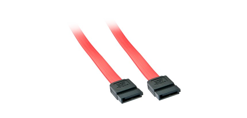 Cable de SATA 0,5 m Negro, Rojo Lindy 33324