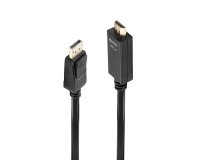 Adaptador de cable de vídeo 3 m DisplayPort HDMI tipo A (Estándar) Negro Lindy 36923