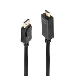 Adaptador de cable de vídeo 1 m DisplayPort HDMI tipo A (Estándar) Negro Lindy 36921